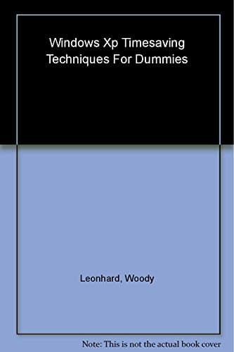 Book cover for Windows XP Timesaving Techniques For Dummies by Leonhard, Woody