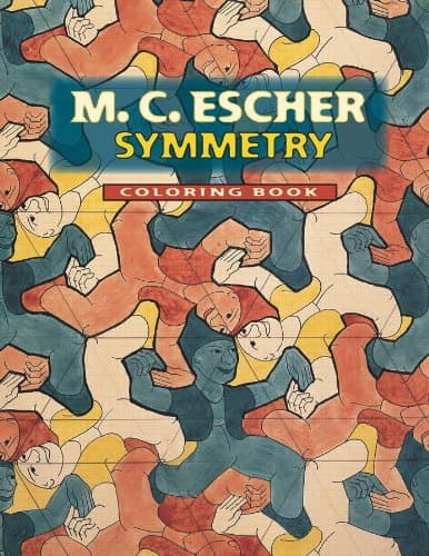 Book cover for M. C. Escher: Symmetry Coloring Book by Pomegranate