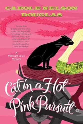 Book cover for Cat in a Hot Pink Pursuit: A Midnight Louie Mystery (Midnight Louie Mysteries) by Douglas, Carole Nelson