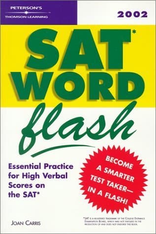Book cover for SAT Word Flash 2002 by Peterson's