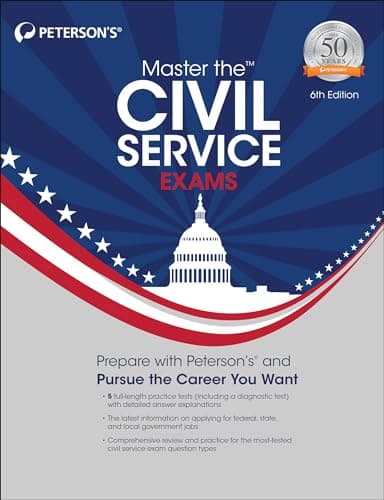 Book cover for Master the Civil Service Exams by Peterson's