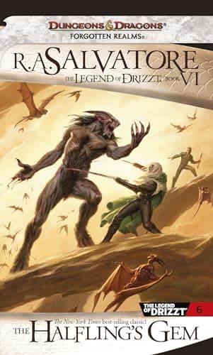 Book cover for The Halfling's Gem (Drizzt "4: Paths of Darkness") (The Legend of Drizzt) by Salvatore, R.A.