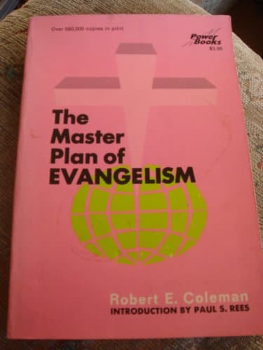 Book cover for The Master Plan of Evangelism by Robert E. Coleman