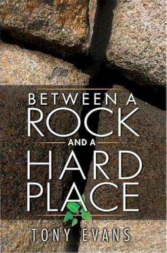 Book cover for Between a Rock and a Hard Place by Evans, Tony