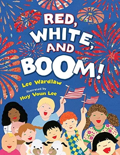 Book cover for Red, White, and Boom! by Wardlaw, Lee