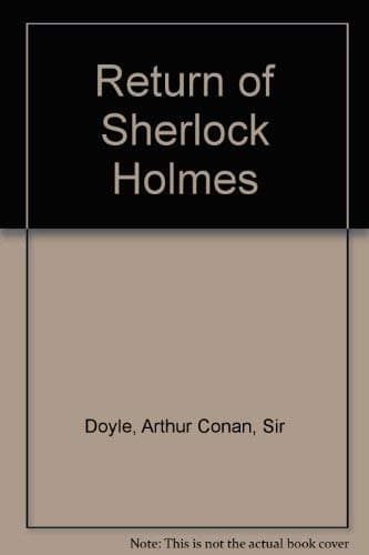 Book cover for Return of Sherlock Holmes by Doyle, Arthur Conan, Sir