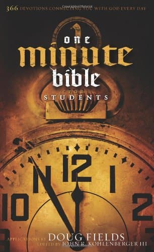 Book cover for The HCSB One Minute Bible for Students, Trade Paper: 366 Devotions Connecting You with God Every Day by Kohlenberger III, John R.