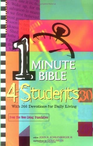 Book cover for One-Minute Bible 4 Students: With 366 Devotions for Daily Living by Kohlenberger, John R.  III