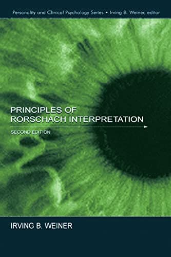 Book cover for Principles of Rorschach Interpretation (Lea Series in Personality and Clinical Psychology) by Weiner, Irving B.