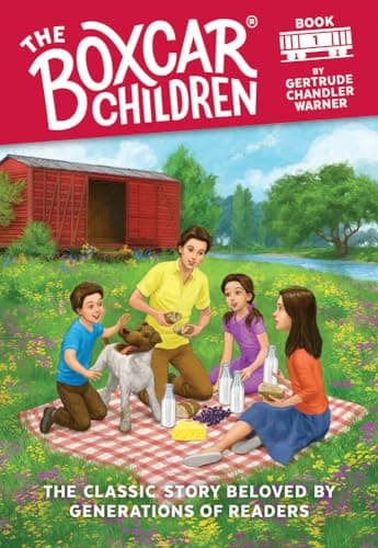 Book cover for The Boxcar Children (The Boxcar Children, No. 1) (The Boxcar Children Mysteries) by Gertrude Chandler Warner