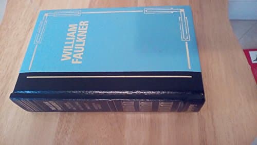 Book cover for The Sound and the Fury, As I Lay Dying, Sanctuary, Intruder in the Dust 1987 Edition. Bonded Leather Gold page edges Amaranth Press by William Faulkner