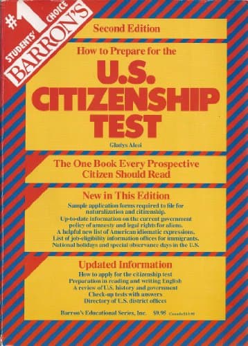 Book cover for How to Prepare for the U.S. Citizenship Test (Barron's How to Prepare for the United States Citizenship Test) by Alesi, Gladys