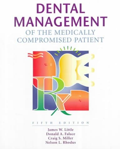 Book cover for Dental Management of the Medically Compromised Patient by Little DMD  MS, James W.