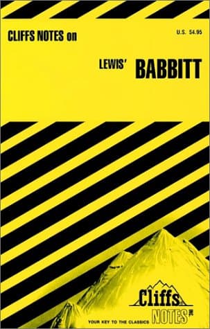 Book cover for Cliffsnotes Babbitt by Carey, Gary