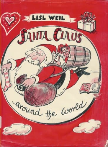 Book cover for Santa Claus Around the World by Weil, Lisl