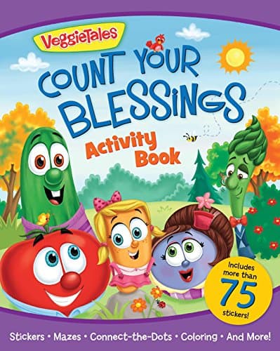 Book cover for VeggieTales Count Your Blessings Activity Book by Bostrom, Kathleen Long