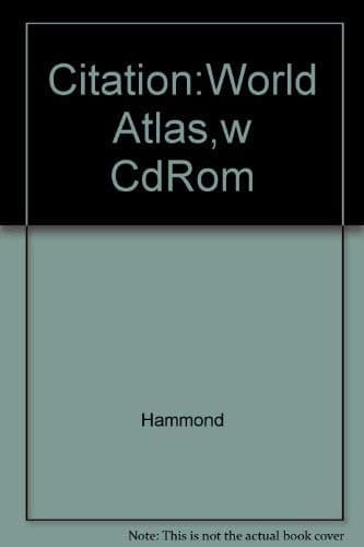 Book cover for Citation:World Atlas,w CdRom by Hammond World Atlas Corporation