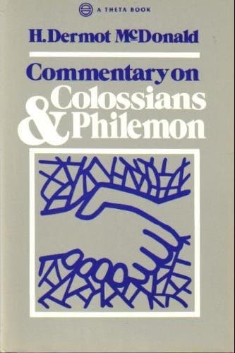 Book cover for Commentary on Colossians & Philemon by H. Dermot McDonald