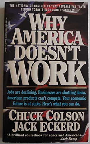Book cover for Why America Doesn't Work by Colson, Charles