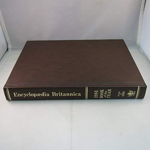 Book cover for 1981 Britannica Book of the Year by Daume, Daphne; Davis, J.E. Editors