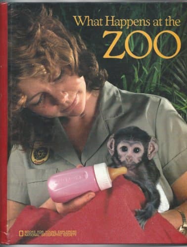 Book cover for What Happens at the Zoo by Rinard, Judith E.