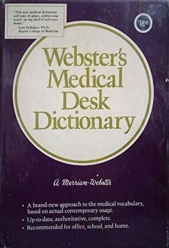 Book cover for Webster's Medical Desk Dictionary/No. 25 by Staff of Publisher