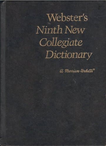 Book cover for Webster's Ninth New Collegiate Dictionary: Brown-Leather-Like/Stock #10 by Merriam - Webster