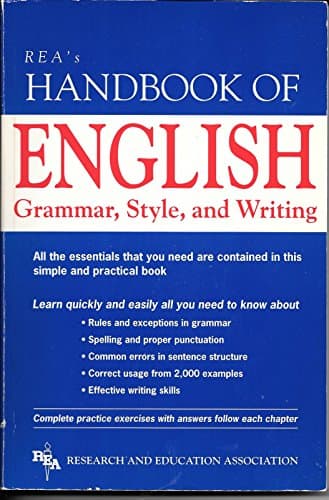 Book cover for REA's Handbook of English Grammar, Style, and Writing (Language Learning) by The Editors of REA