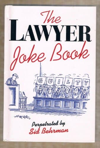 Book cover for The Lawyer Joke Book by Sid Behrman