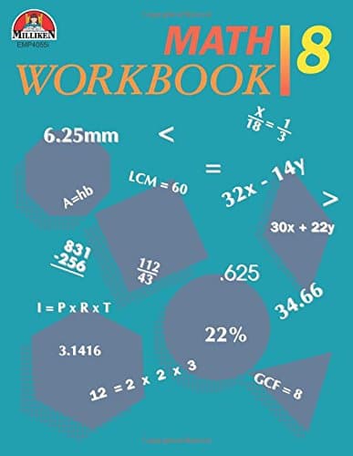 Book cover for Math Workbook - Grade 8 by Nance, Beverly