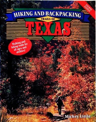 Book cover for Hiking and Backpacking Trails of Texas by Little, Mickey
