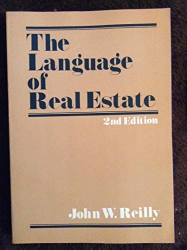 Book cover for Language of Real Estate by Reilly, John