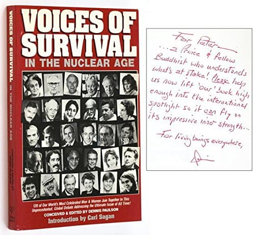 Book cover for Voices of survival in the nuclear age by Paulson, Dennis (editor)