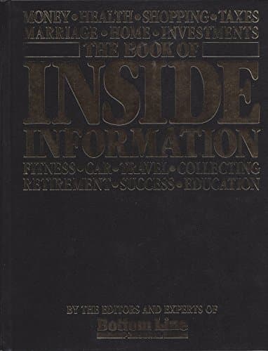 Book cover for The Book of Inside Information by The Editors And Experts Of Bottom Line Personal