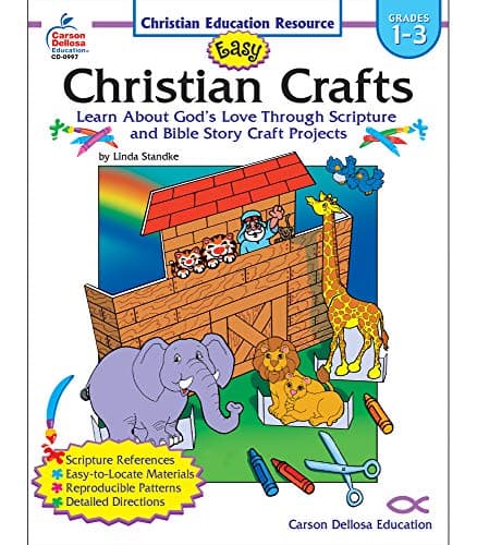 Book cover for Easy Christian Crafts, Grades 1 - 3: Learn About God s Love Through Scripture and Bible Story Craft Projects by Standke, Linda
