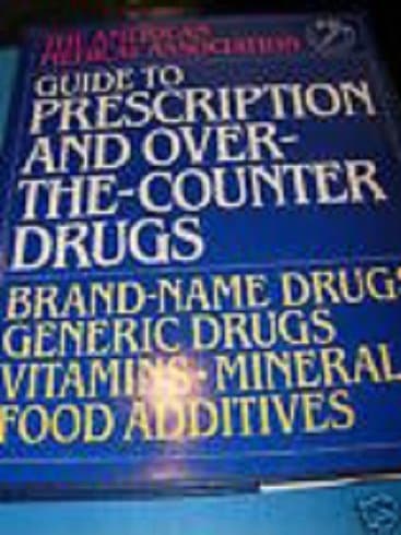 Book cover for Guide to prescription and over-the-counter drugs by Canadian Medical Association