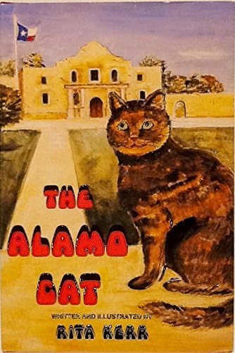 Book cover for The Alamo Cat by Rita Kerr
