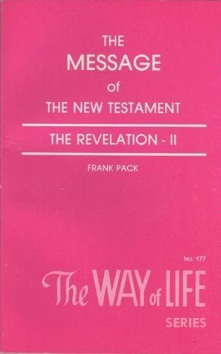Book cover for Message of the New Testament: Revelation by Frank Pack