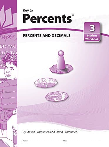 Book cover for Key to Percents, Book 3: Percents and Decimals (Student Workbook) by McGraw Hill