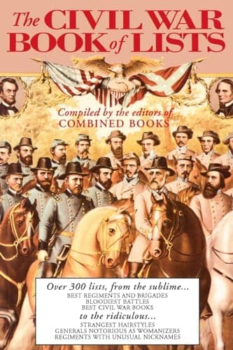 Book cover for The Civil War Book Of Lists: Over 300 Lists From The Sublime To The Ridiculous by Combined