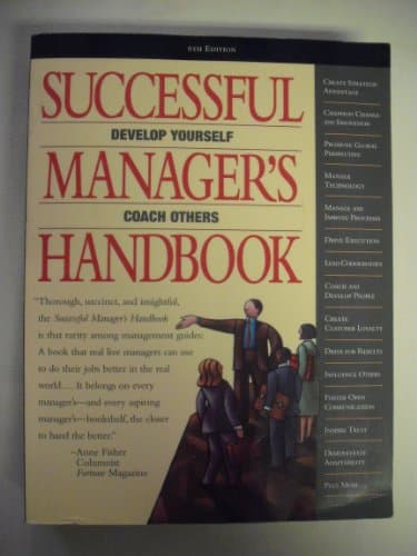 Book cover for Successful Manager's Handbook: Development Suggestions for Today's Managers (6th Edition) by Gebelein, Susan H.