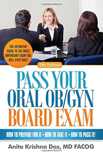 Book cover for Pass Your Oral Ob/Gyn Board Exam, 5th Ed by Anita Krishna Das