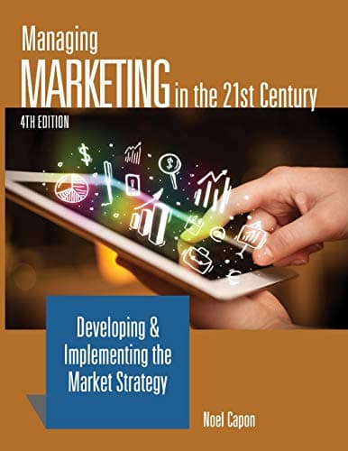 Book cover for Managing Marketing in the 21st Century-4th edition by Capon, Noel