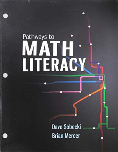 Book cover for Pathways to Math Literacy (Loose Leaf) by Sobecki, David