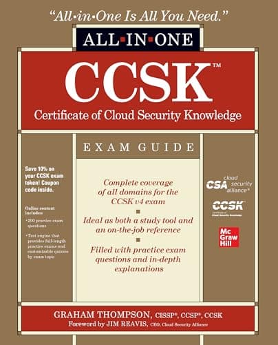 Book cover for CCSK Certificate of Cloud Security Knowledge All-in-One Exam Guide by THOMPSON