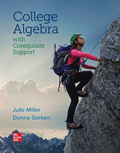 Book cover for College Algebra with Corequisite Support by Miller, Julie