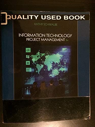 Book cover for Information Technology Project Management by Schwalbe, Kathy