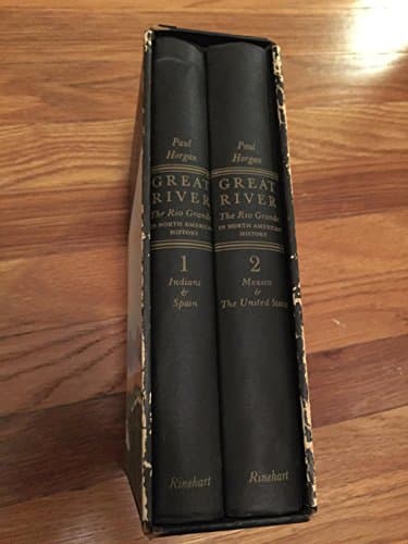 Book cover for Great River: The Rio Grande in North American History (2-vol. set) by Horgan, Paul