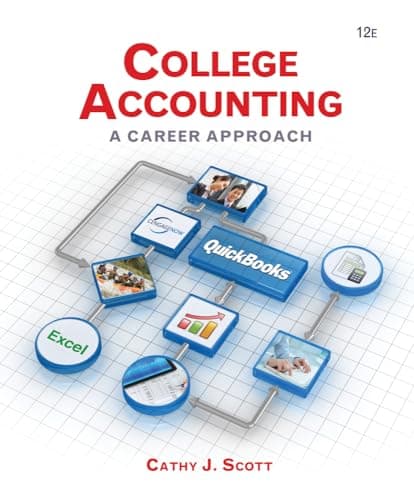 Book cover for College Accounting: A Career Approach by Scott, Cathy J.