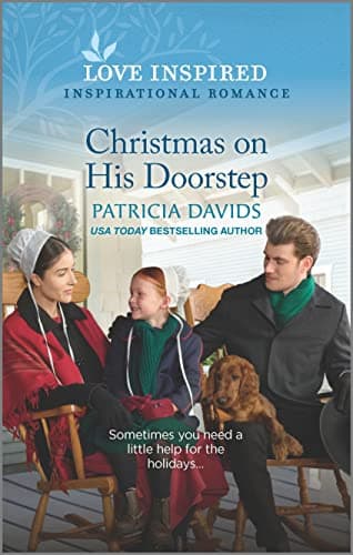 Book cover for Christmas on His Doorstep: An Uplifting Inspirational Romance (North Country Amish, 7) by Davids, Patricia